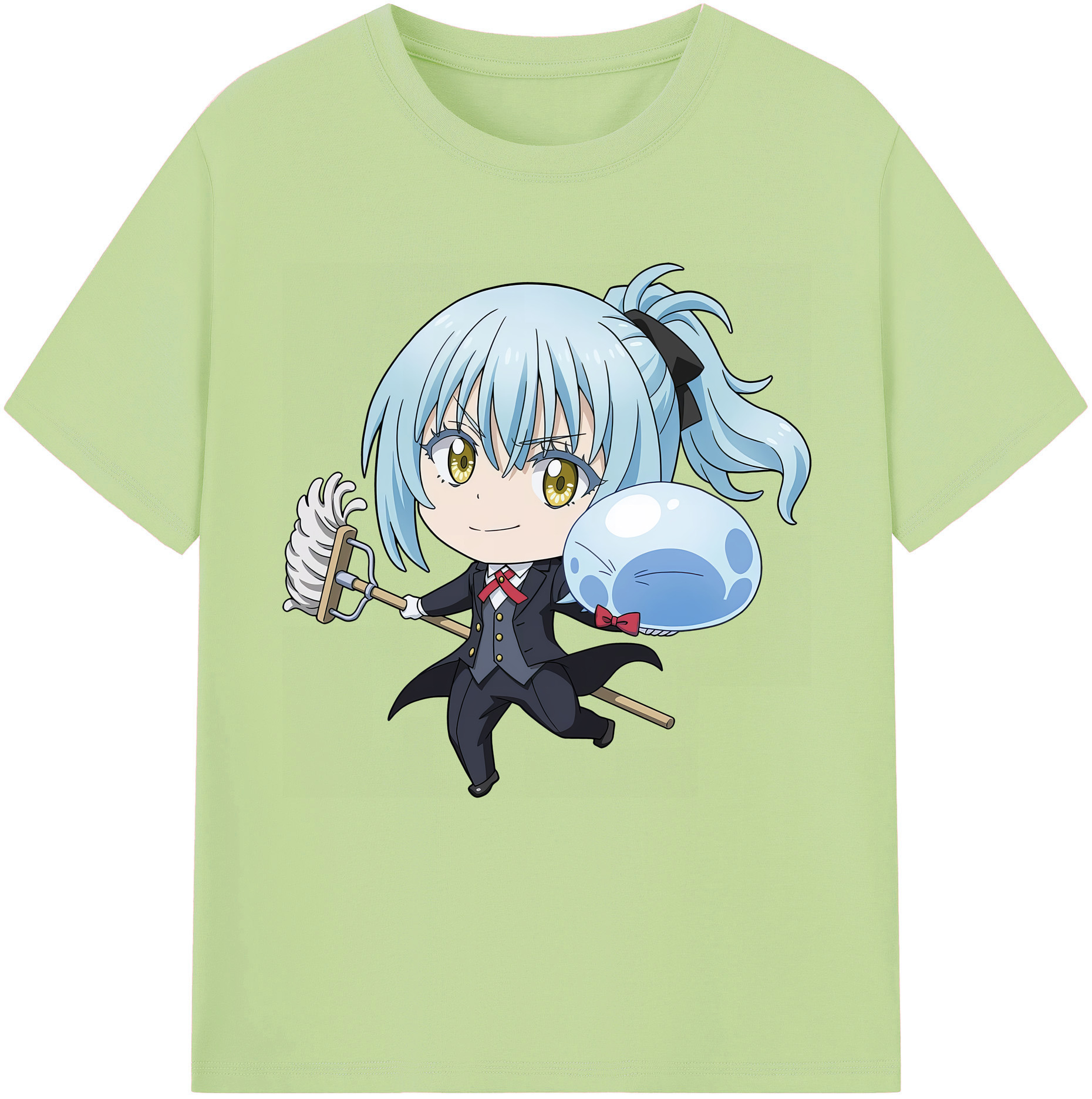 （画像用） 転スラ Regarding Reincarnated to Slime 綿100％半袖Tシャツ（フロントプリント）